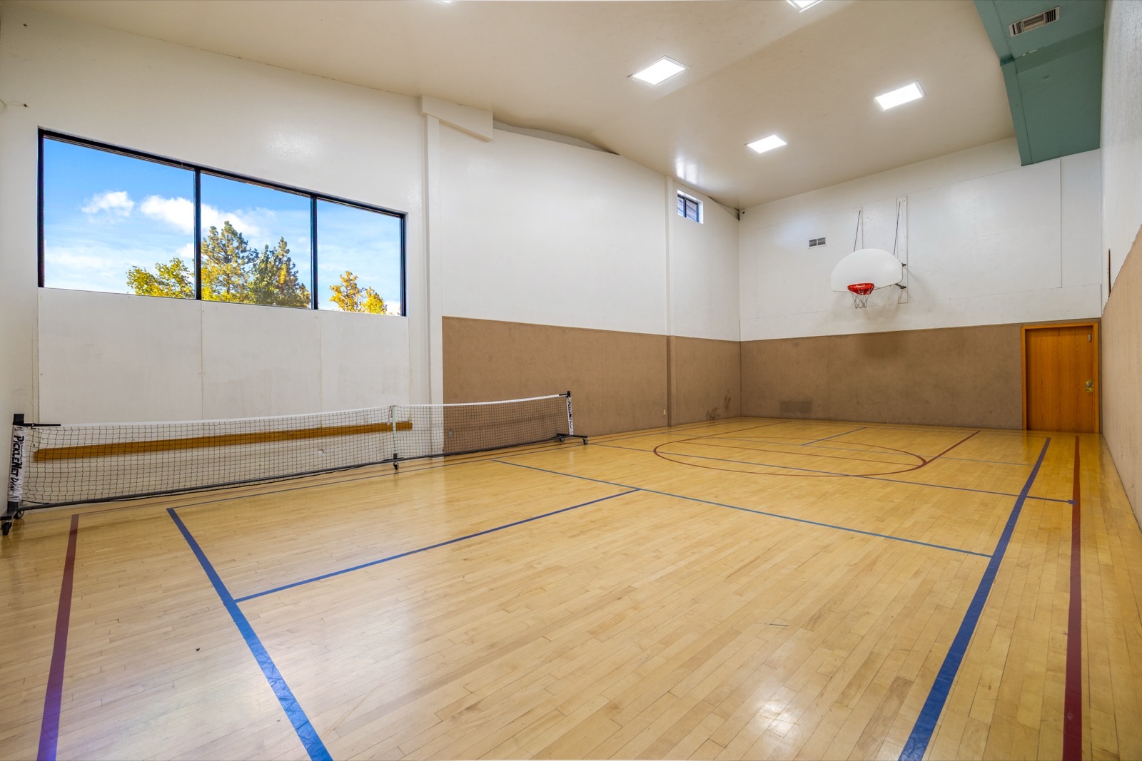 Indoor basketball court